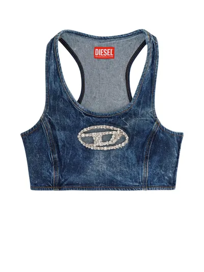 Diesel Oval In Blue