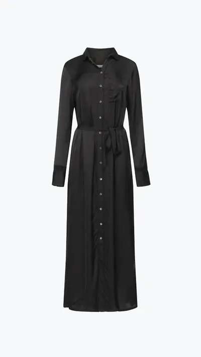 Raquel Allegra Shirt Dress In Black