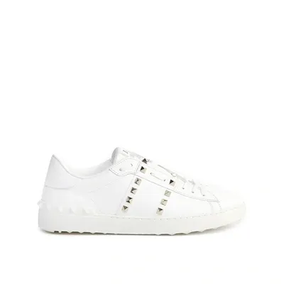 Valentino Garavani Rockstud Untitled Sneakers In White