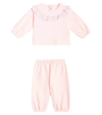 Il Gufo Baby Set Aus Sweatshirt Und Jogginghose In Pink