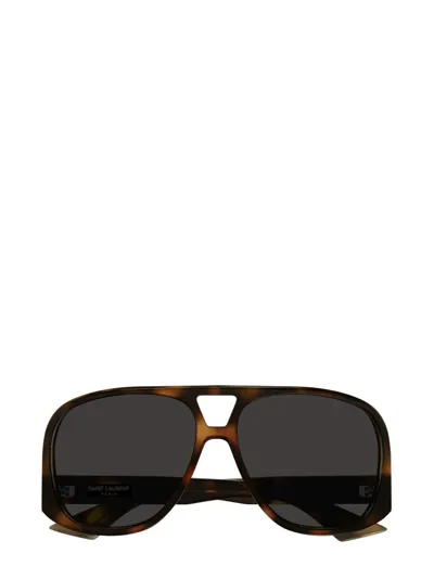 Saint Laurent Eyewear Aviator In Multi