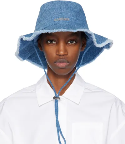 Jacquemus Blue 'le Bob Artichaut' Hat In 330 Blue