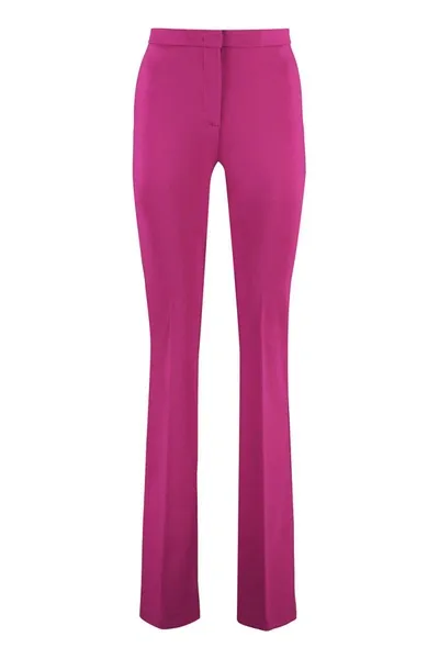 Pinko Hulka Flare Leg Pants In Purple