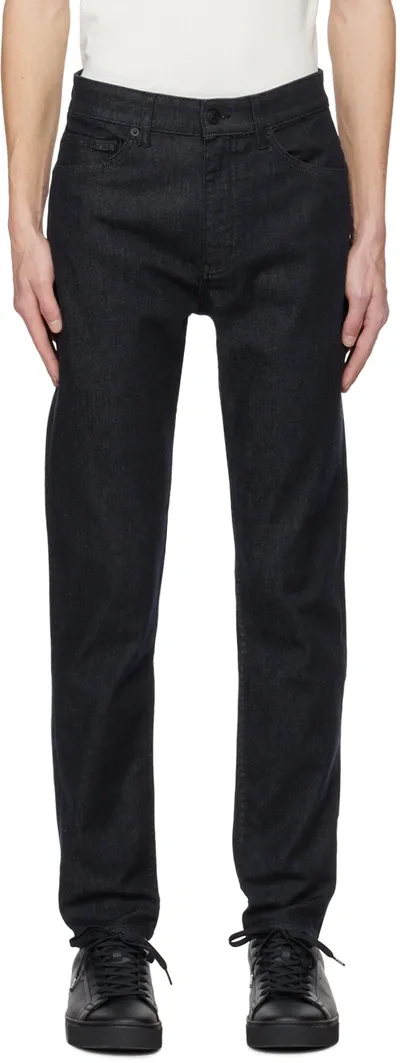 Hugo Boss Black Tapered Jeans In Dark Blue 401