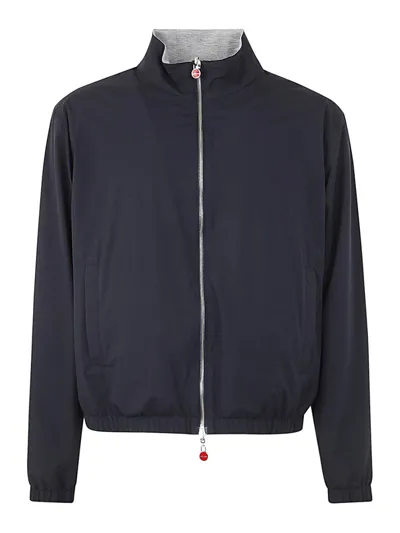 Kiton Bomber Jacket Clothing In Blue