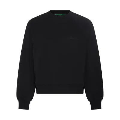 Garment Workshop Black Cotton Sweatshirt In Chaos Black