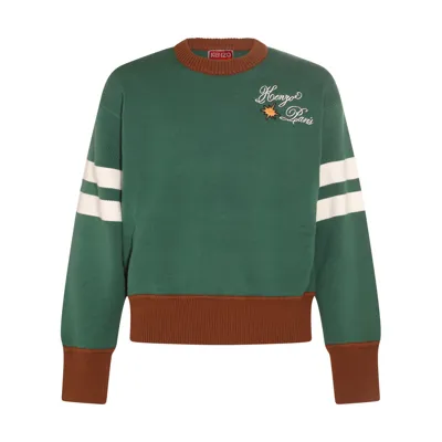 Kenzo Party Sweater In Green