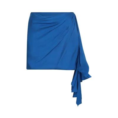 Gauge81 Blue Lapis Silk Himeji Mini Skirt