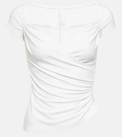 Norma Kamali Draped Top In White