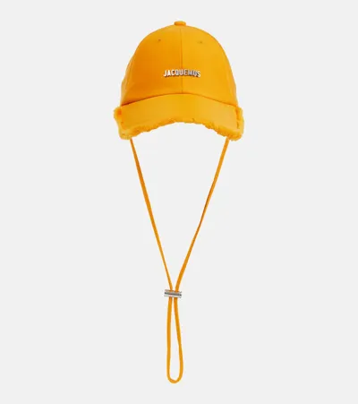 Jacquemus Le Casquette Artichaut Baseball Cap In Orange