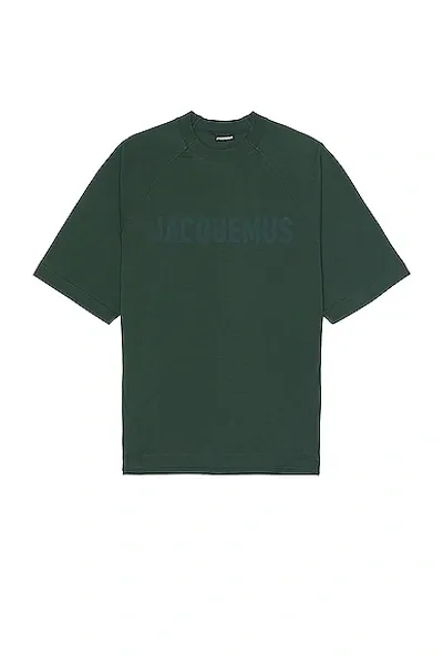 Jacquemus Le T-shirt Typo In Green