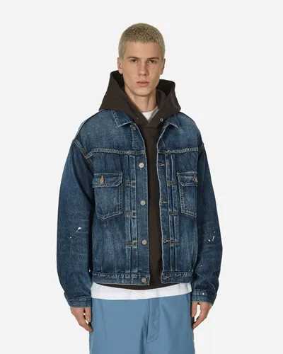 Visvim Ss 101xx Jacket Dmgd-1010 In Blue