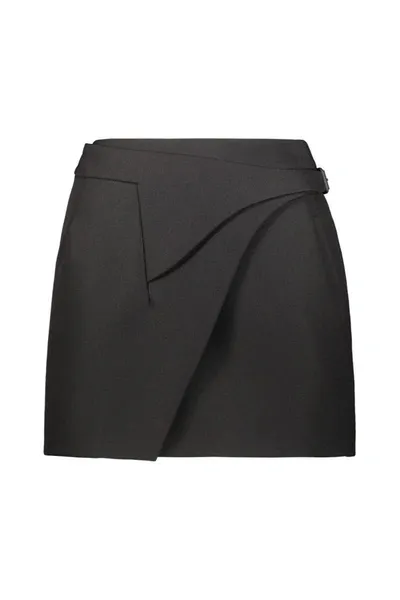 Wardrobe.nyc Mini Wrap Skirt Clothing In Black