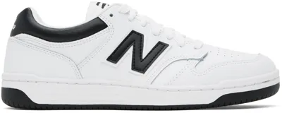 New Balance 480 Leather Sneakers In White