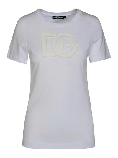 Dolce & Gabbana Maxi Logo T-shirt In White