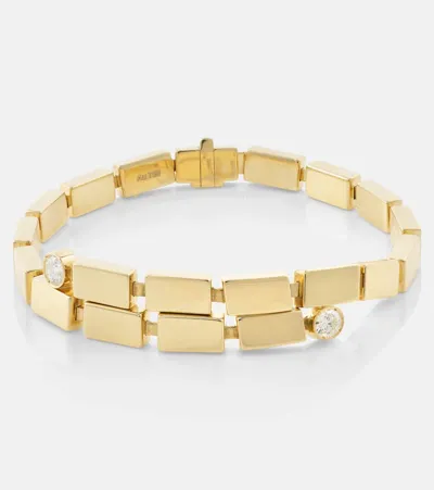 Ileana Makri 18kt Gold Bracelet With Diamonds In Metallic