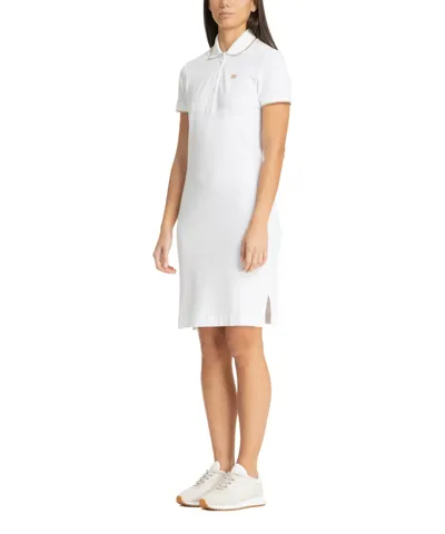 Ea7 Midi Dress In White