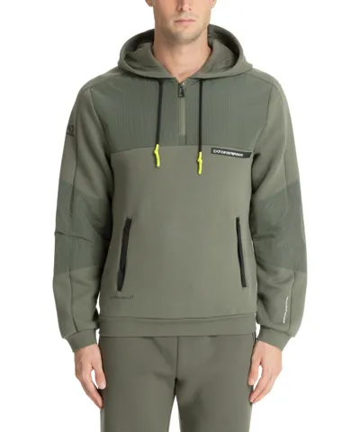 Ea7 Natural Ventus 7 Hoodie In Green