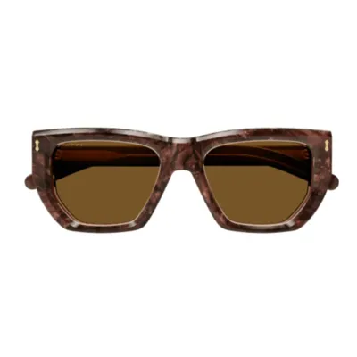 Gucci Eyewear Geometric Frame Sunglasses In Multi