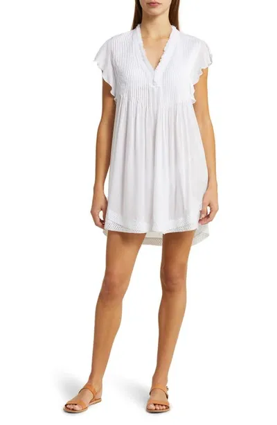 Poupette St Barth Sasha Mini Dress In White