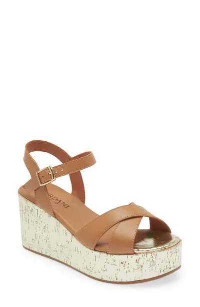 Cordani Liona Ankle Strap Platform Sandal In Brown