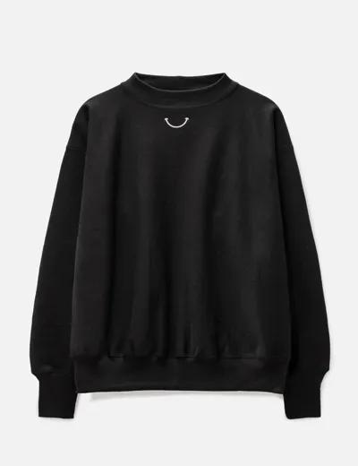 Readymade Moc Neck Crewneck Sweatshirt In Black