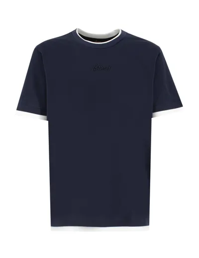 Brioni T-shirt In Blu