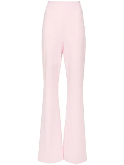 Sportmax Pre High-waisted Trousers In Lilac