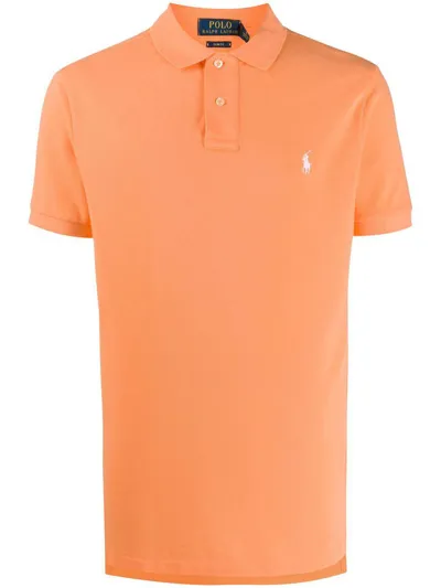 Polo Ralph Lauren Slim Fit Polo Clothing In Orange