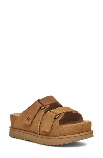 Ugg Brown Goldenstar Hi Slide In Che Chestnut