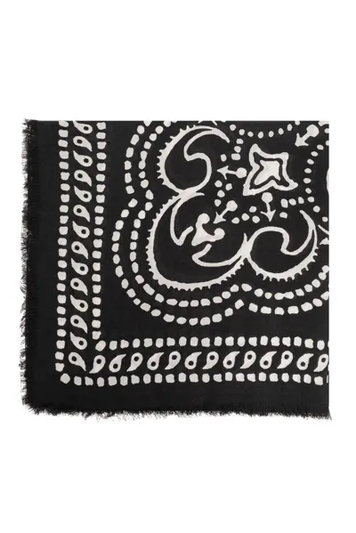 Givenchy Logo Jacquard Scarf In Black