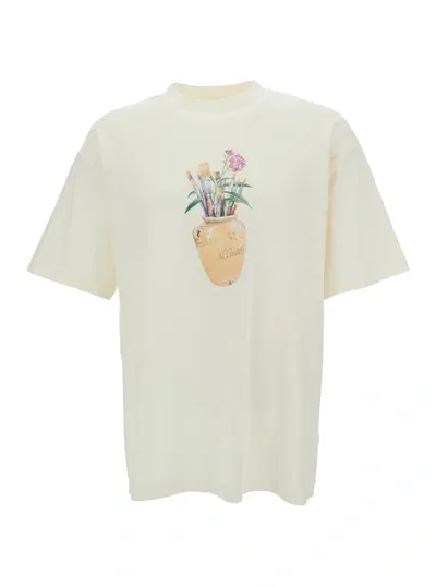 Drôle De Monsieur Le Tshirt Pinceaux In White