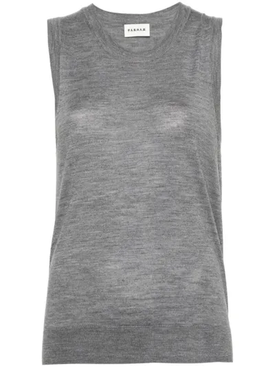 P.a.r.o.s.h Fine-knit Vest In Grey