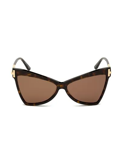 Tom Ford Eyewear Tallulah Butterfly In Brown