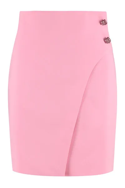 Genny Buttoned A-line Skirt In Pink