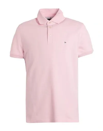 Tommy Hilfiger Pink Short-sleeved Polo Shirt With Logo