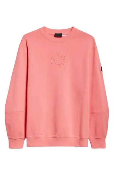 Moncler Embossed Logo Sweatshirt In Multicolor