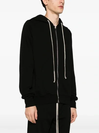 Rick Owens Drkshdw Jason Organic-cotton Jersey Hoodie In 09 Black