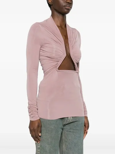 Casablanca Rick Owens Prong Tshirt In 63 Dusty Pink