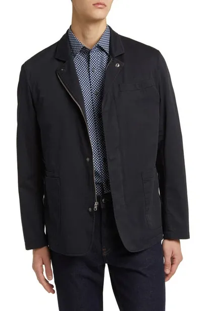 Rodd & Gunn Men's Mayfair Traveller Concealed-zip Blazer In Midnight