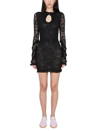 Msgm Mini Dress In Black