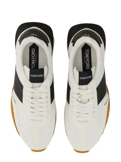 Tom Ford James Sneaker. In White Black