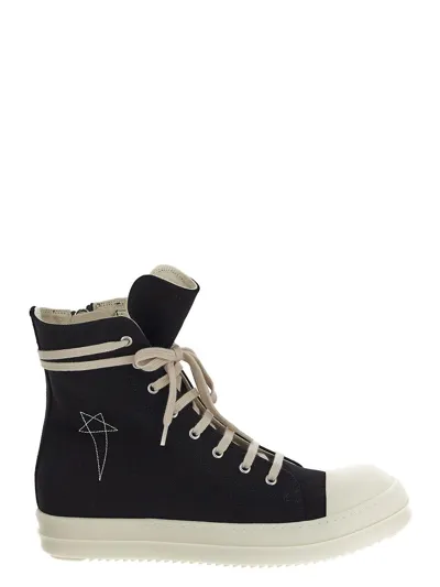 Rick Owens Drkshdw Sneaks High Top Sneakers In Black