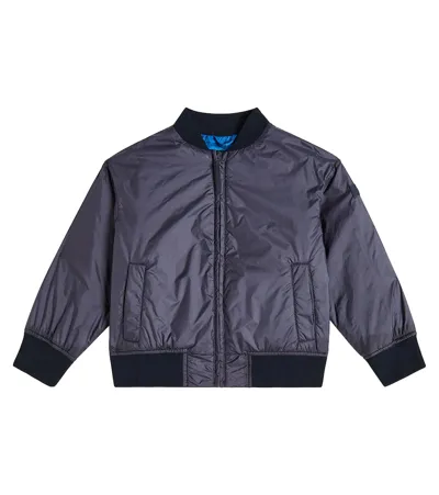 Il Gufo Kids' Bomber Jacket In Blue