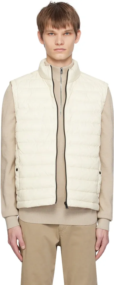 Hugo Boss Off-white Packable Vest