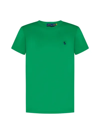 Polo Ralph Lauren Pony Embroidered Crewneck T In Green