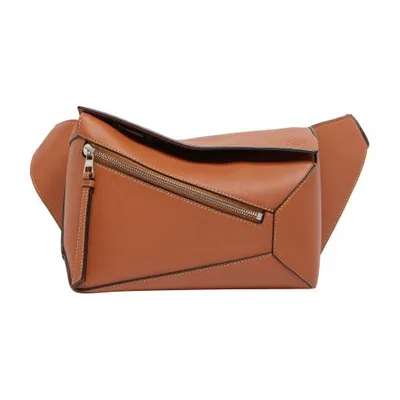 Loewe Small Puzzle Bumbag In Brown