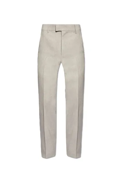 Ami Alexandre Mattiussi Ami Pleat Front Trousers In Grey