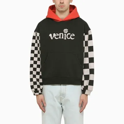 Erl Venice Black/white Hoodie