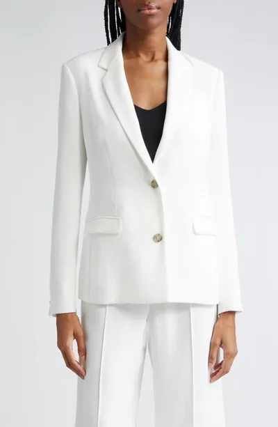 Atm Anthony Thomas Melillo Soft Crepe Twill Blazer In Chalk